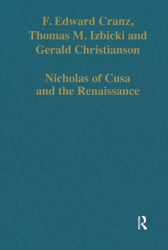Nicholas of Cusa and the Renaissance