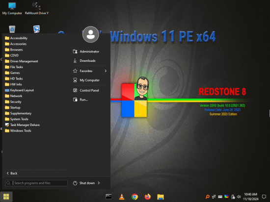 Gandalf’s Windows 11 PE x64 22H2 build 22621.382 Summer 2023 Edition