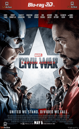 Captain America Civil War 2016 1080p 3D HSBS BluRay x264-SUP3R