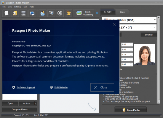 AMS Passport Photo Maker 10.0 Multilingual