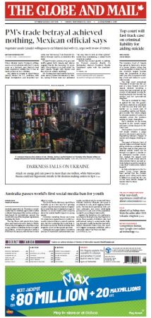 The Globe and Mail - November 29, 2024