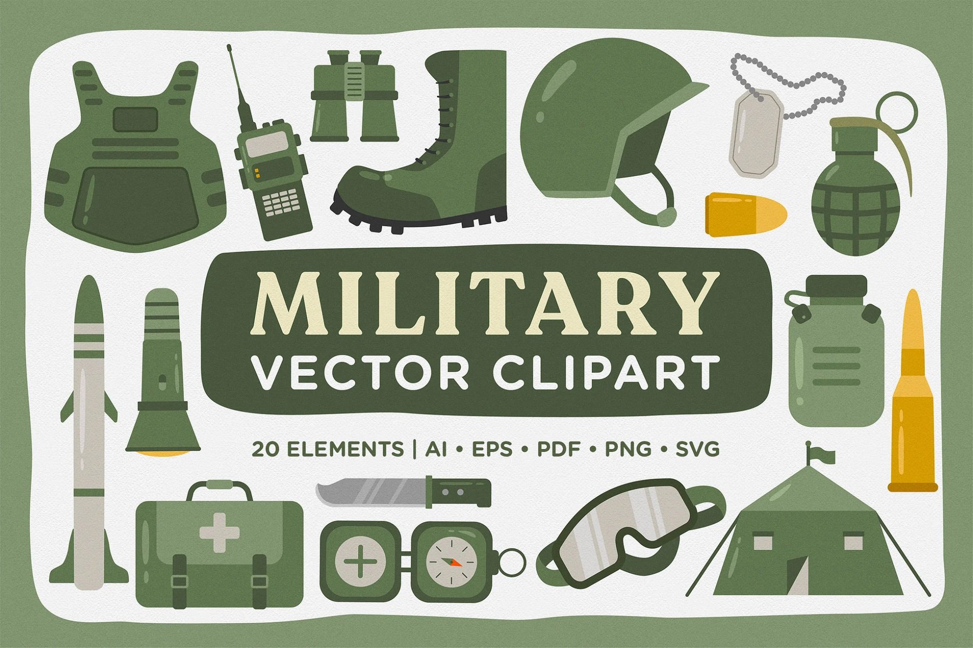 EE - Military Vector Clipart Pack 3D7FNTP - SoftArchive