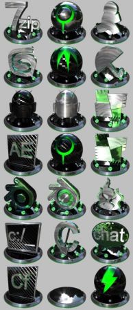 3D Icon Set - Aluminum icons #17