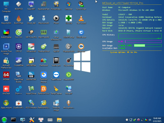 WinPE MCBoot VN Version 10.7 build 151024 Pro