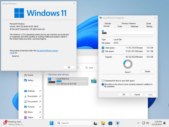 tiny11 Core 24H2 Build 26100.2605
