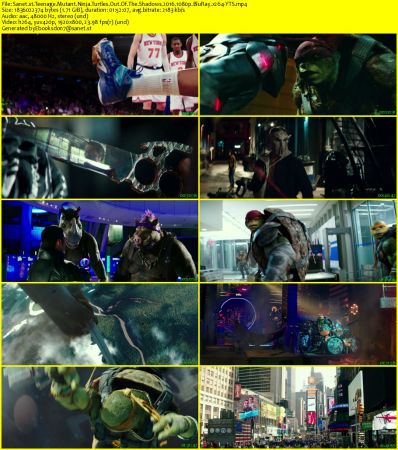 Teenage Mutant Ninja Turtles Out Of The Shadows 2016 1080p BluRay x264-YTS
