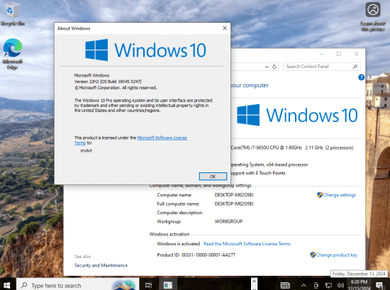 Windows 10 22H2 build 19045.4651 8in1 Preactivated Multilingual