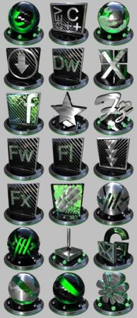 3D Icon Set - Aluminum icons #18
