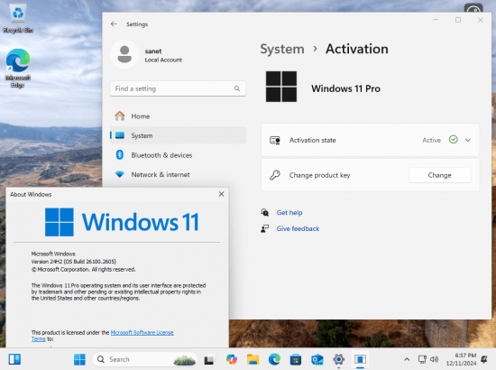 Windows 11 24H2 Build 26100.2605 9in1 Preactivated Multilingual