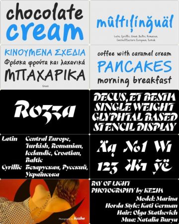 Fonts Family Reminder Pro &amp; Rozza