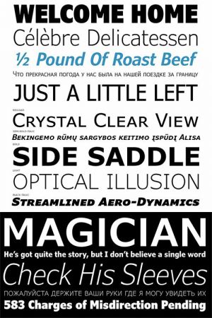 Fonts Family Verdana Pro OTF