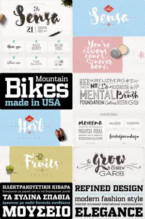 Fonts Family Sensa &amp; Synch Pro