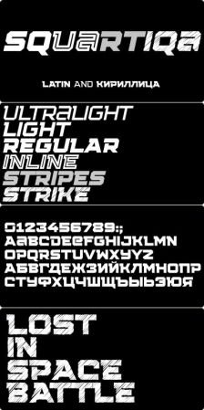 Font Family Squartiqa 4F