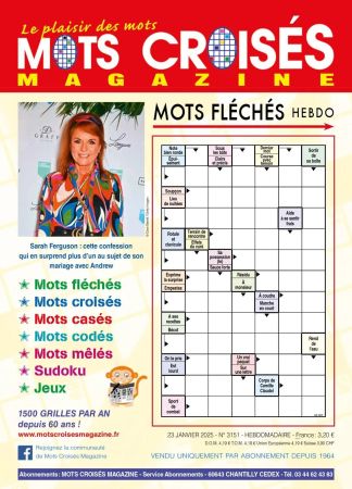 Mots Croises Magazine N.3151 - 23 Janvier 2025
