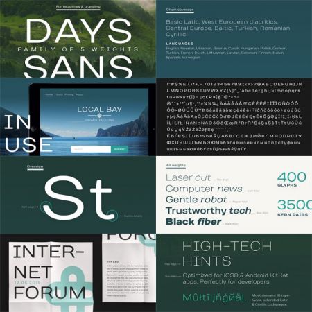 Fonts Family TT Days Sans TTF OTF