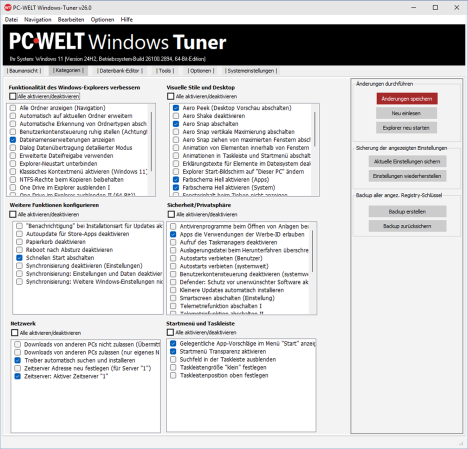Windows-Tuner v26.0 (by PC-Welt)[DE]