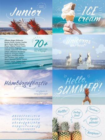 Fonts Family Junior handwritten OTF TTF