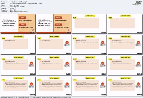 HTML Complete Guide: Beginner to Advanced with Projects