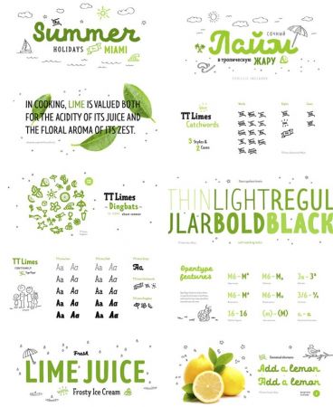 Fonts Family Limes TTF OTF