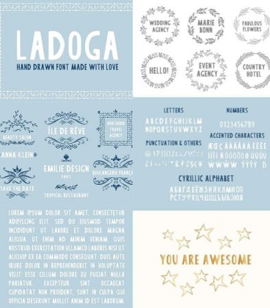 Fonts Family Ladoga OTF TTF