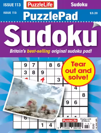 PuzzleLife PuzzlePad Sudoku - February 2025