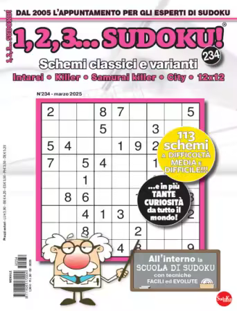 123 Sudoku - No.234, Marzo 2025