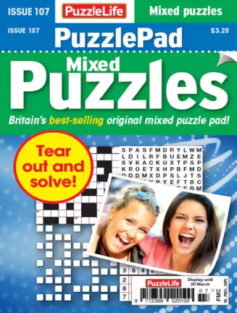 PuzzleLife PuzzlePad Mixed Puzzles - February 2025