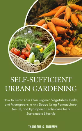 SELF-SUFFICIENT URBAN GARDENING: How to Grow Your Own Organic Vegetables, Herbs, and Microgreens in Any Space