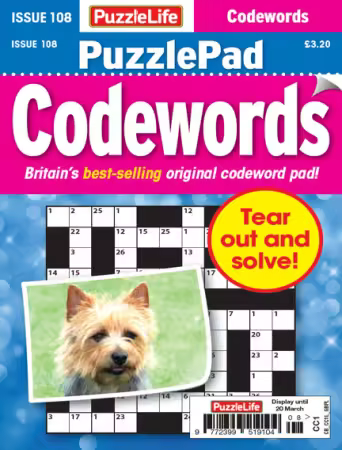 PuzzleLife PuzzlePad Codewords - February 2025