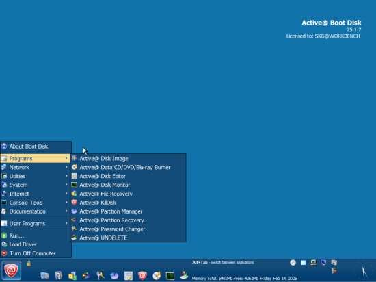 Active Boot Disk 25.1.7 (x64)