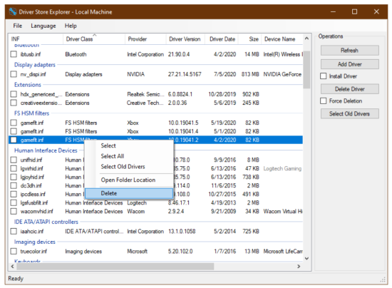 Driver Store Explorer / DriverStore Explorer (RAPR) v0.12.4 (Pre-release)