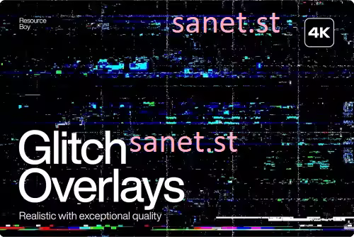 200 Glitch Overlays