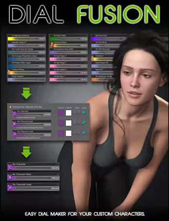 Daz3d - Dial Fusion Genesis 9 Edition