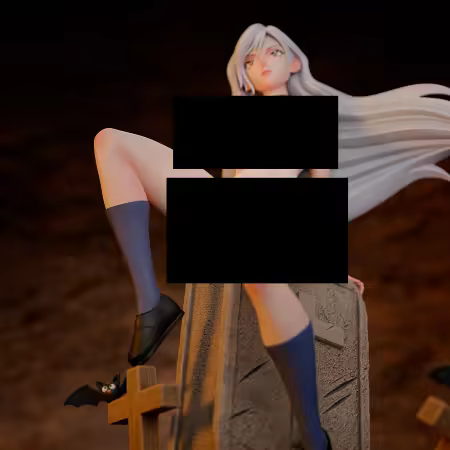 Gmeyer3D – Rosario and Vampire – Moka Akashia (NSFW) – 3D Model