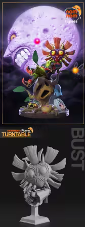 Nomnom Figures – Skull Kid from The Legend of Zelda – 3D Model