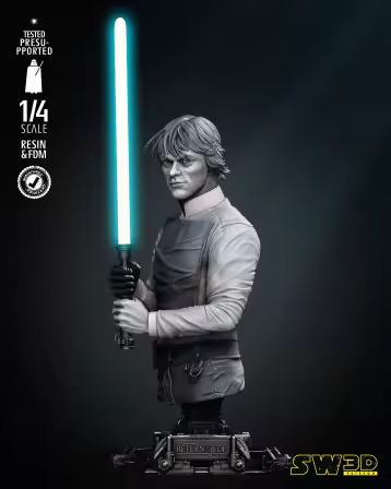 SW3D – Luke Return of Jedi Bust – 3D Model
