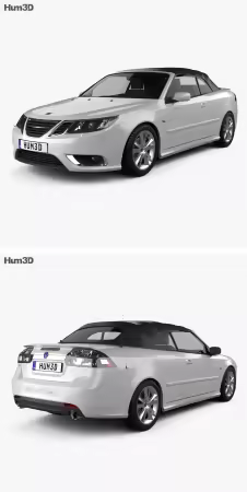 Saab 9-3 convertible 2008 - 3D Model