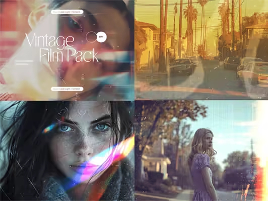 Footage - Vintage Film Overlays Pack