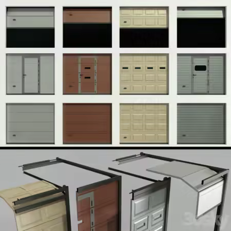 3dsky - Gates for garage or warehouse 2394463 - 3D Model