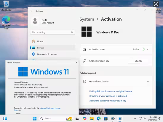 Windows 11 24H2 Build 26100.3476 9in1 Preactivated Multilingual