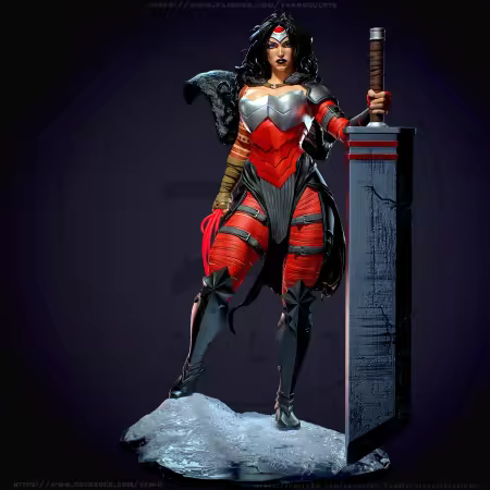 Yan-H – Wonder Woman (NSFW) – 3D Model