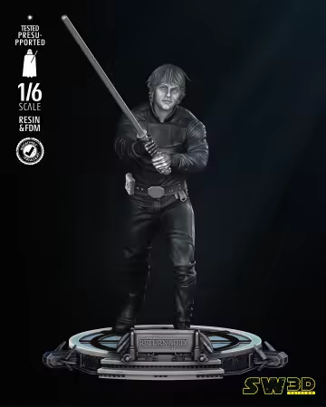 SW3D – Luke Return of Jedi Sculpture – 3D Model