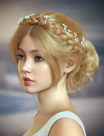Daz3d - ALO Elysianna Hair for Genesis 9, 8 and 8.1 Female