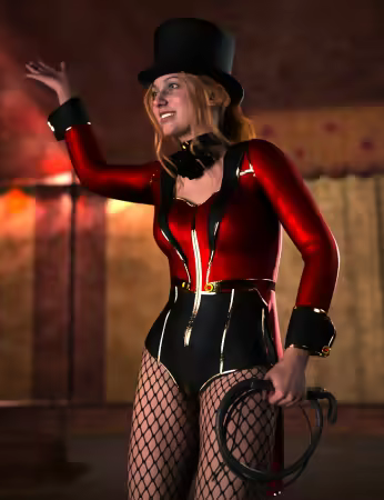 Daz3d - dForce Ringmaster Outfit for Genesis 9 and Genesis 8 Female