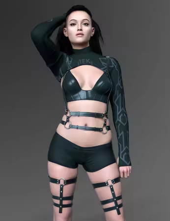 Daz3d - X-Fashion Tek Outfit for Genesis 9