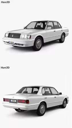 Toyota Crown 1991 - 3D Model