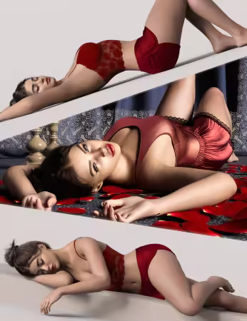 Daz3d - Z Sleeping and Resting Pose Collection for Genesis 9 and 8 Female