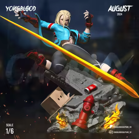 Yongblood Sculpture – Cammy Street Fighter – 3D Model