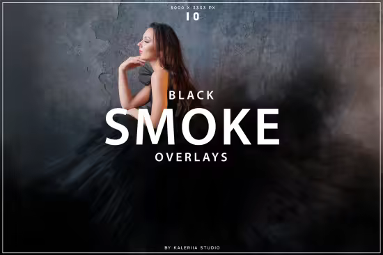 Black Smoke Overlays - 49X6ZMT