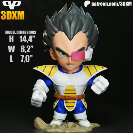 Vegeta Chibi – 3D Model